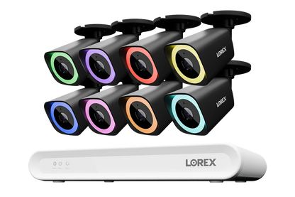 Lorex Connect V-Series 4K 8-Channel Wired NVR System with V5 4K PoE Bullet Cameras - 1TB