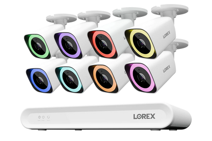 Lorex Connect V-Series 4K 8-Channel Wired NVR System with V5 4K PoE Bullet Cameras - 1TB