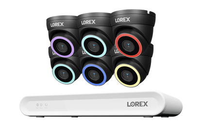 Lorex Connect V-Series 4K 8-Channel Wired NVR System with V5 4K PoE Turret Cameras - 1TB