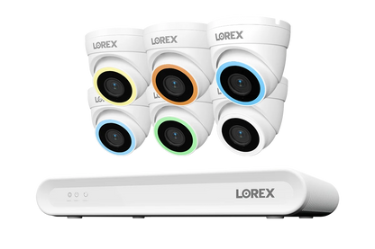 Lorex Connect V-Series 4K 8-Channel Wired NVR System with V5 4K PoE Turret Cameras - 1TB
