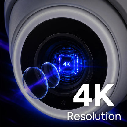 Lorex Connect V-Series V3 4K PoE Turret Camera with Smart Security Lighting