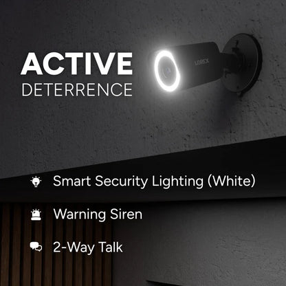 Lorex Connect V-Series V3 4K PoE Bullet Camera with Smart Security Lighting