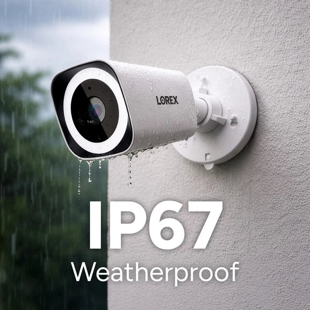 Lorex Connect V-Series V3 4K PoE Bullet Camera with Smart Security Lighting