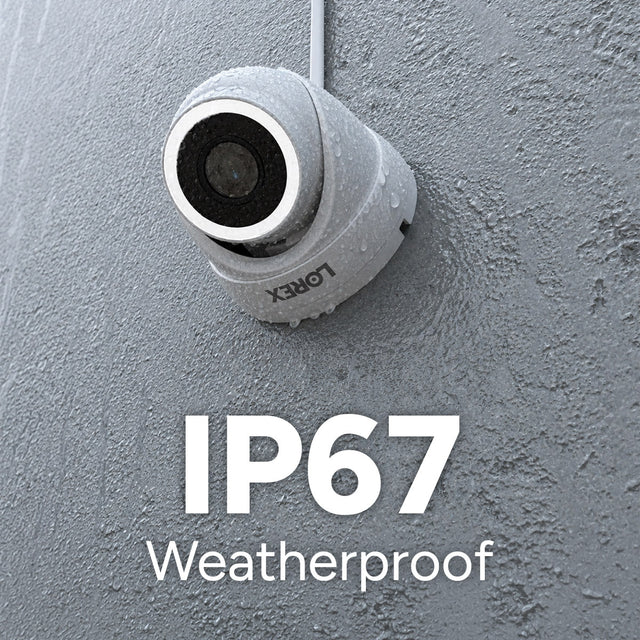 Lorex Connect V-Series V3 4K PoE Turret Camera with Smart Security Lighting