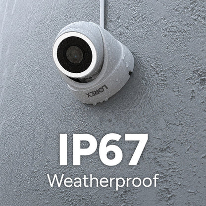 Lorex Connect V-Series V3 4K PoE Turret Camera with Smart Security Lighting