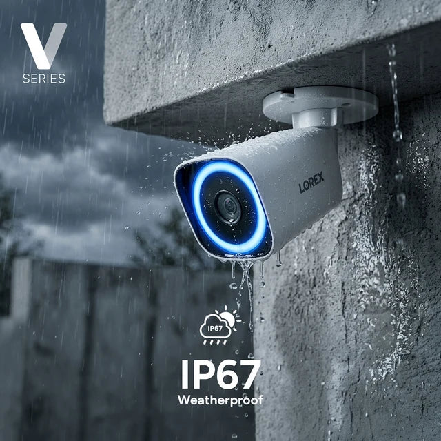Lorex Connect V-Series V5 4K PoE Bullet Cameras with Color Smart Security Lighting