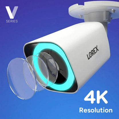 Lorex Connect V-Series V7 4K PoE Bullet Cameras with Color Night IQ+