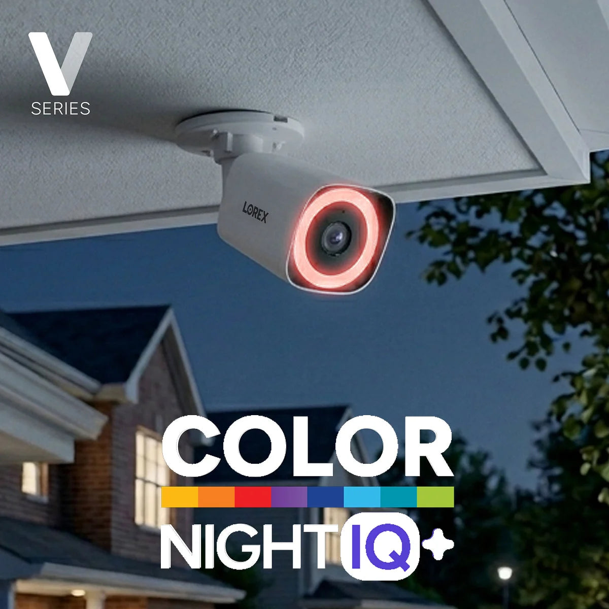 Lorex Connect V-Series V7 4K PoE Bullet Cameras with Color Night IQ+