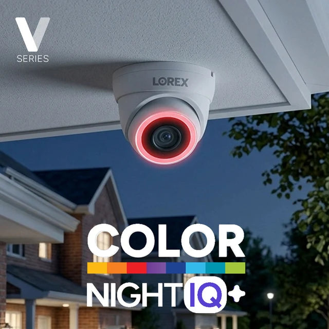Lorex Connect V-Series V7 4K PoE Turret Cameras with Color Night IQ+