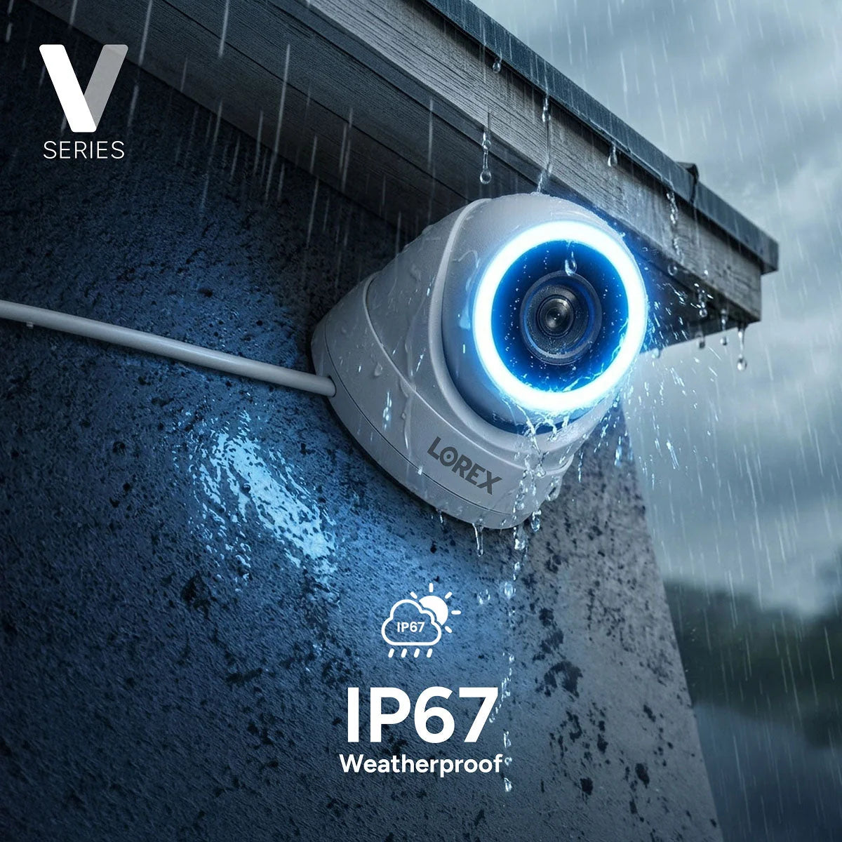 Lorex Connect V-Series V7 4K PoE Turret Cameras with Color Night IQ+