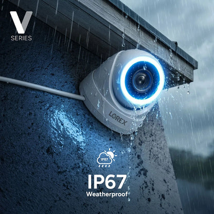 Lorex Connect V-Series V7 4K PoE Turret Cameras with Color Night IQ+