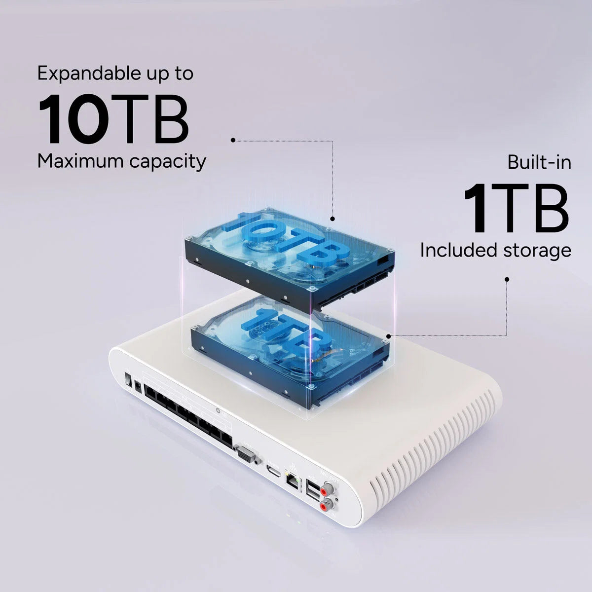 Lorex Connect V-Series VC 4K 8-Channel PoE Network Video Recorder (NVR) 1TB