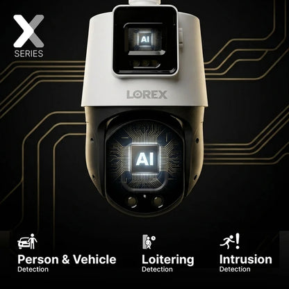 Lorex Connect X-Series 2K+ Dual-Lens PTZ Camera with 30× Optical Zoom