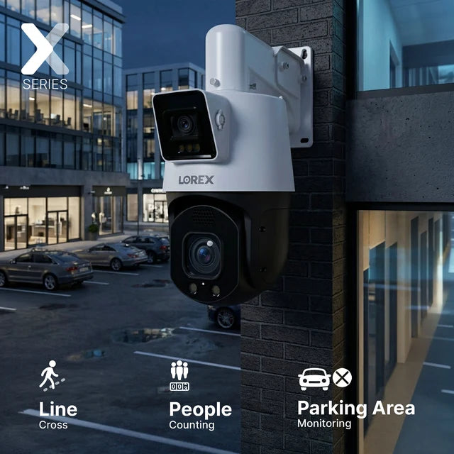 Lorex Connect X-Series 2K+ Dual-Lens PTZ Camera with 30× Optical Zoom
