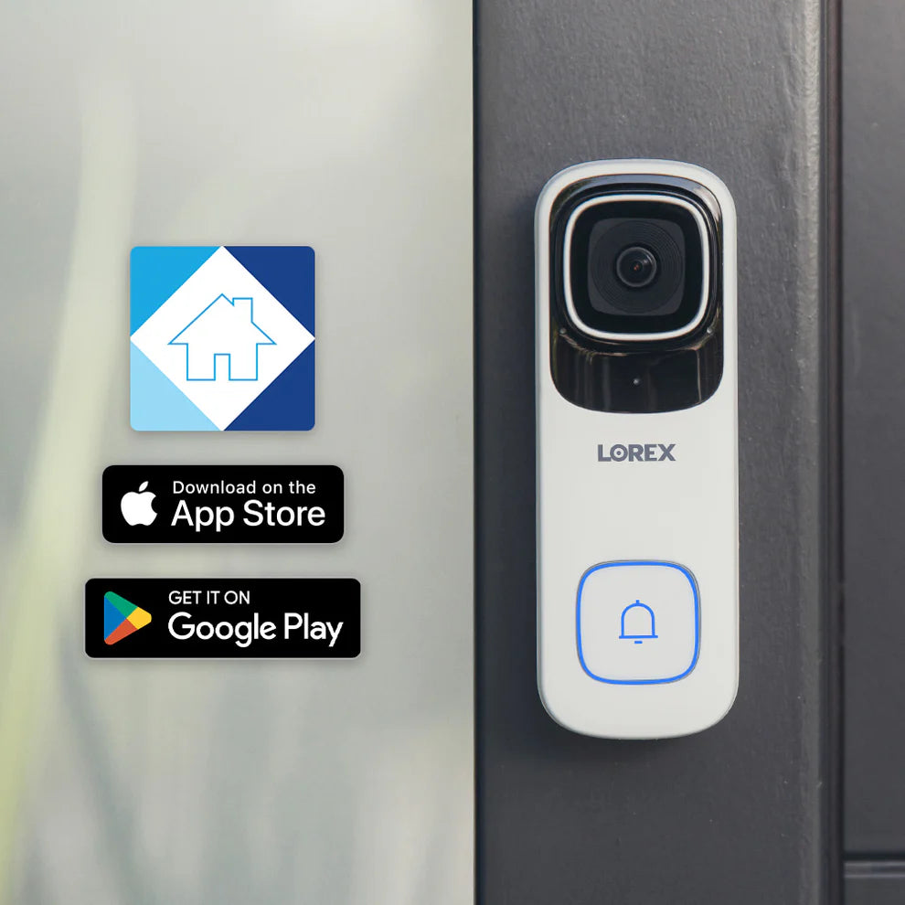 Lorex 4K WIRELESS Video Doorbell (AC-Powered Wi-Fi, 32GB, Cloud-Enabled)
