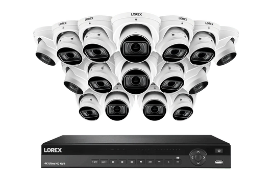 Lorex Elite Series 16-Channel (4TB) 4K IP System with Nocturnal N4 Lite Turret Cameras