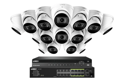 Lorex Elite Series 32-Channel (8TB) 4K IP System with Nocturnal N4 Lite Turret Cameras and PoE Switch