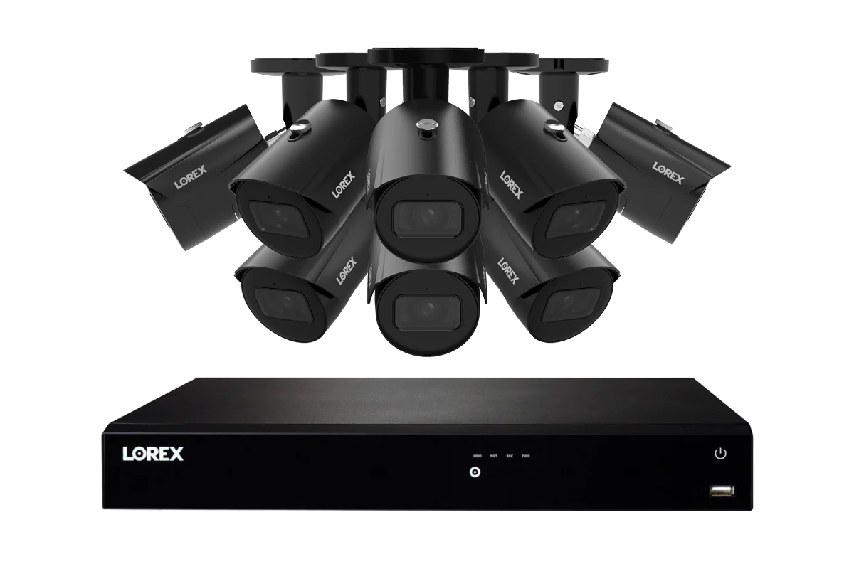 Lorex Fusion Series 4K 16 Camera Capable (Wired or Fusion Wi-Fi) 4TB Wired NVR System with A14 IP Bullet Cameras