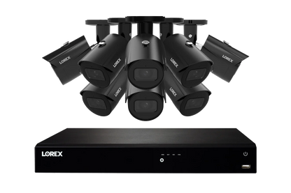 Lorex Fusion Series 4K 16 Camera Capable (Wired or Fusion Wi-Fi) 4TB Wired NVR System with A14 IP Bullet Cameras