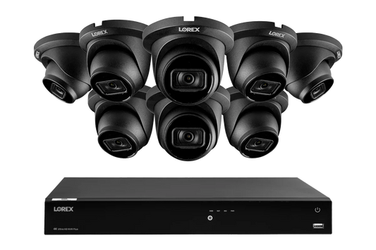 Lorex Fusion Series 4K 16 Camera Capable (Wired or Fusion Wi-Fi) 4TB Wired NVR System with A14 IP Dome Cameras