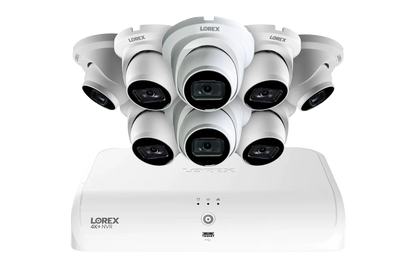 Lorex Fusion Series 4K+ 16 Channel (8 Wired + 8 Fusion Wi-Fi) 2TB Wired System with A14 Wired 4K IP Dome Cameras