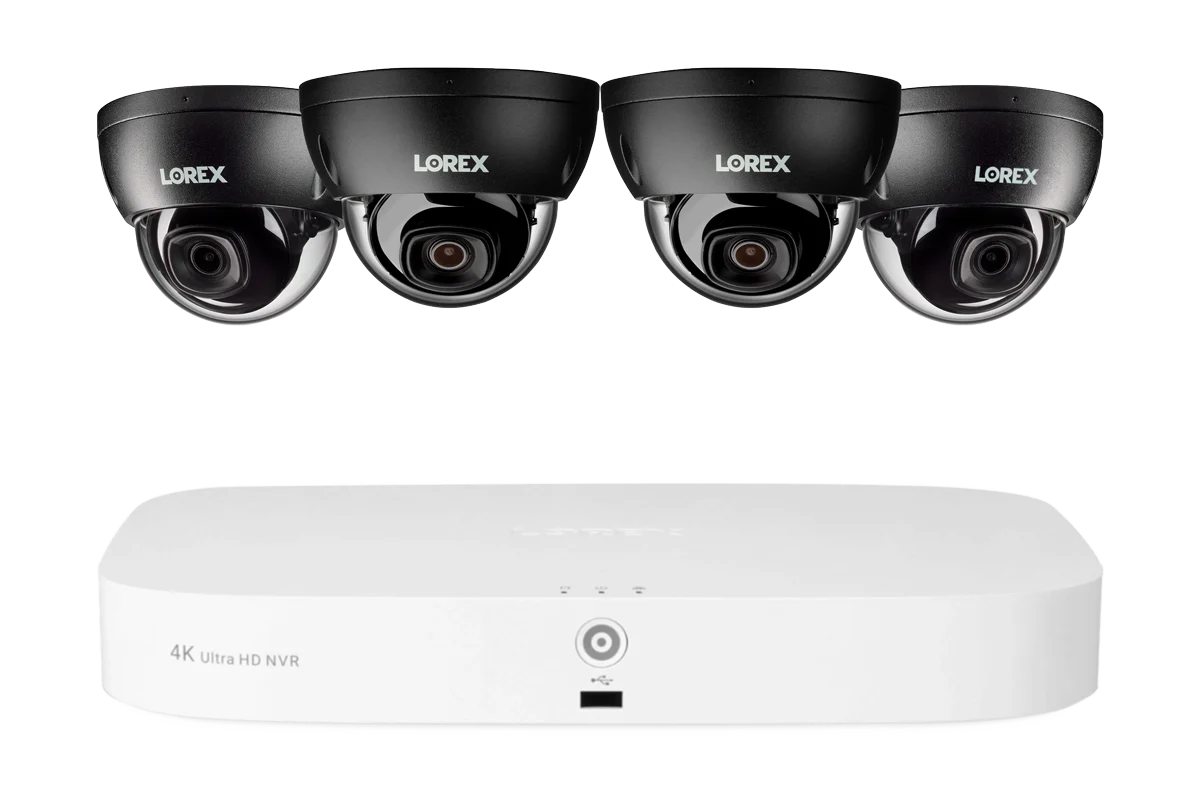 Lorex Fusion NVR with A10 IP Dome Cameras - 4K 16-Camera Capable (8 Wired + 8 Wi-Fi Fusion) 2TB Wired System