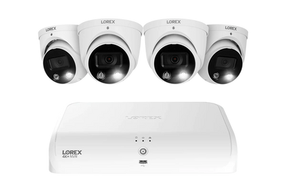 Lorex Fusion Series 4K+ 16 Channel (8 Wired + 8 Fusion Wi-Fi) 2TB Wired System with H13 Wired 4K IP Dome Cameras