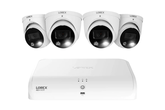 Lorex Fusion Series 4K+ 16 Channel (8 Wired + 8 Fusion Wi-Fi) 2TB Wired System with H13 Wired 4K IP Dome Cameras