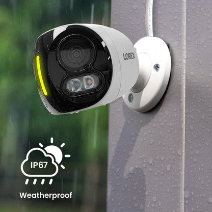 Lorex H20 - 4K IP Wired Dual Lens Security Camera with Smart Security Lighting and Smart Motion Detection