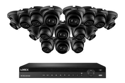 Lorex Elite Series NVR with N3 (Nocturnal Series) IP Dome Cameras - 4K 16-Channel 4TB Wired System