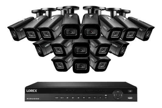 Lorex Elite Series NVR with N3 (Nocturnal Series) IP Bullet Cameras - 4K 16-Channel 4TB Wired System