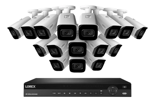 Lorex Elite Series NVR with N3 (Nocturnal Series) IP Bullet Cameras - 4K 16-Channel 4TB Wired System