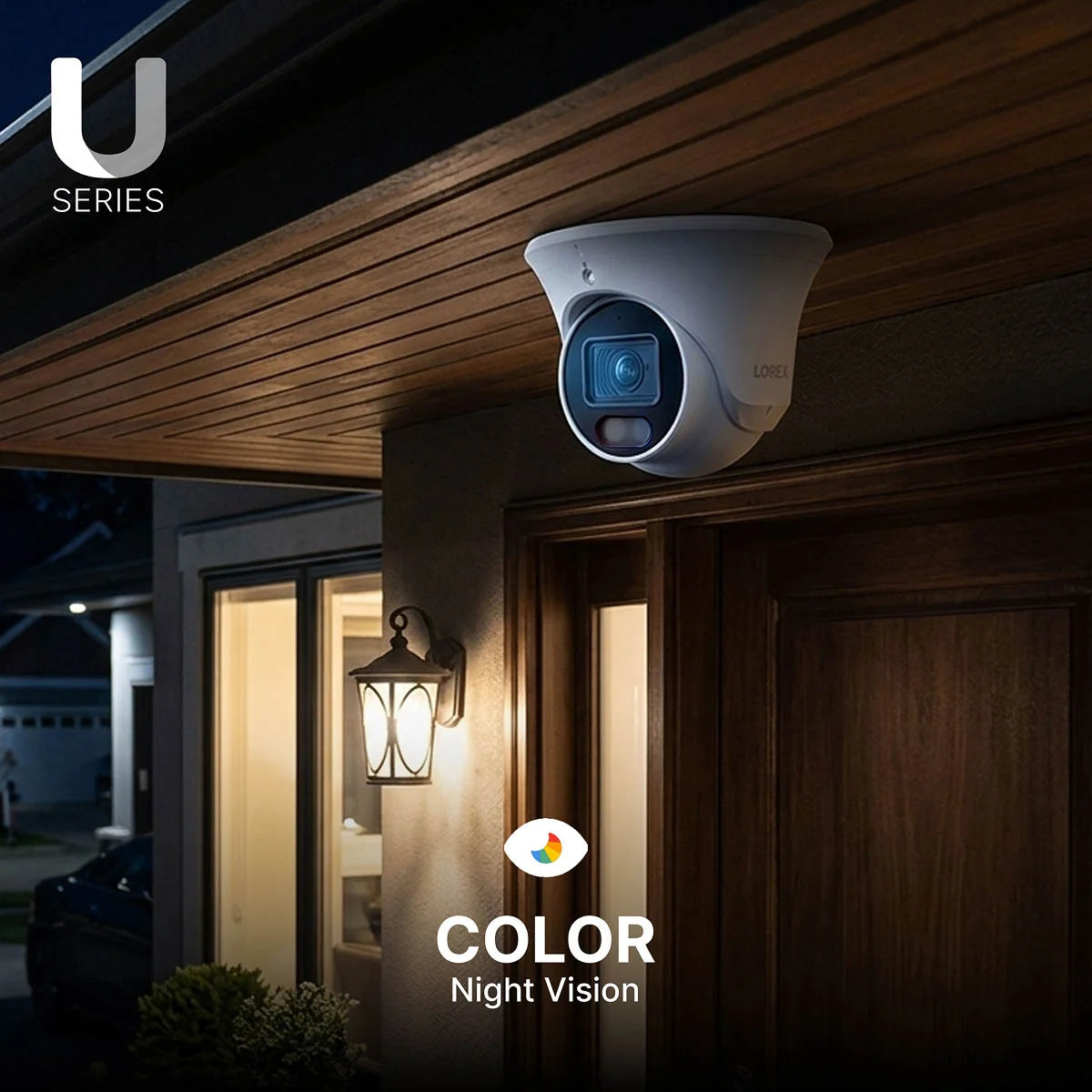 Lorex Connect U Series 4K 8-Channel Wired NVR System with U3 2K+ PoE Turret Cameras - 2TB