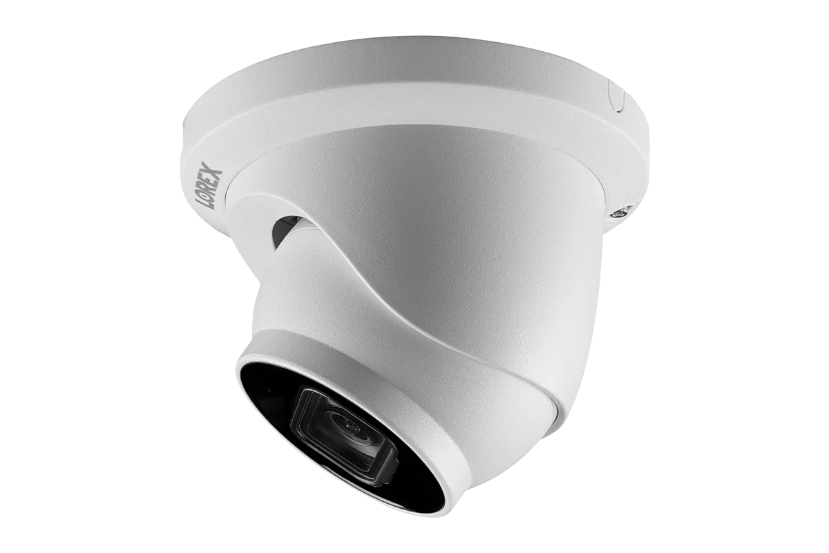 Lorex A14 - 4K (8MP) IP Wired Turret Security Camera, Listen-In Audio, Smart Motion Detection