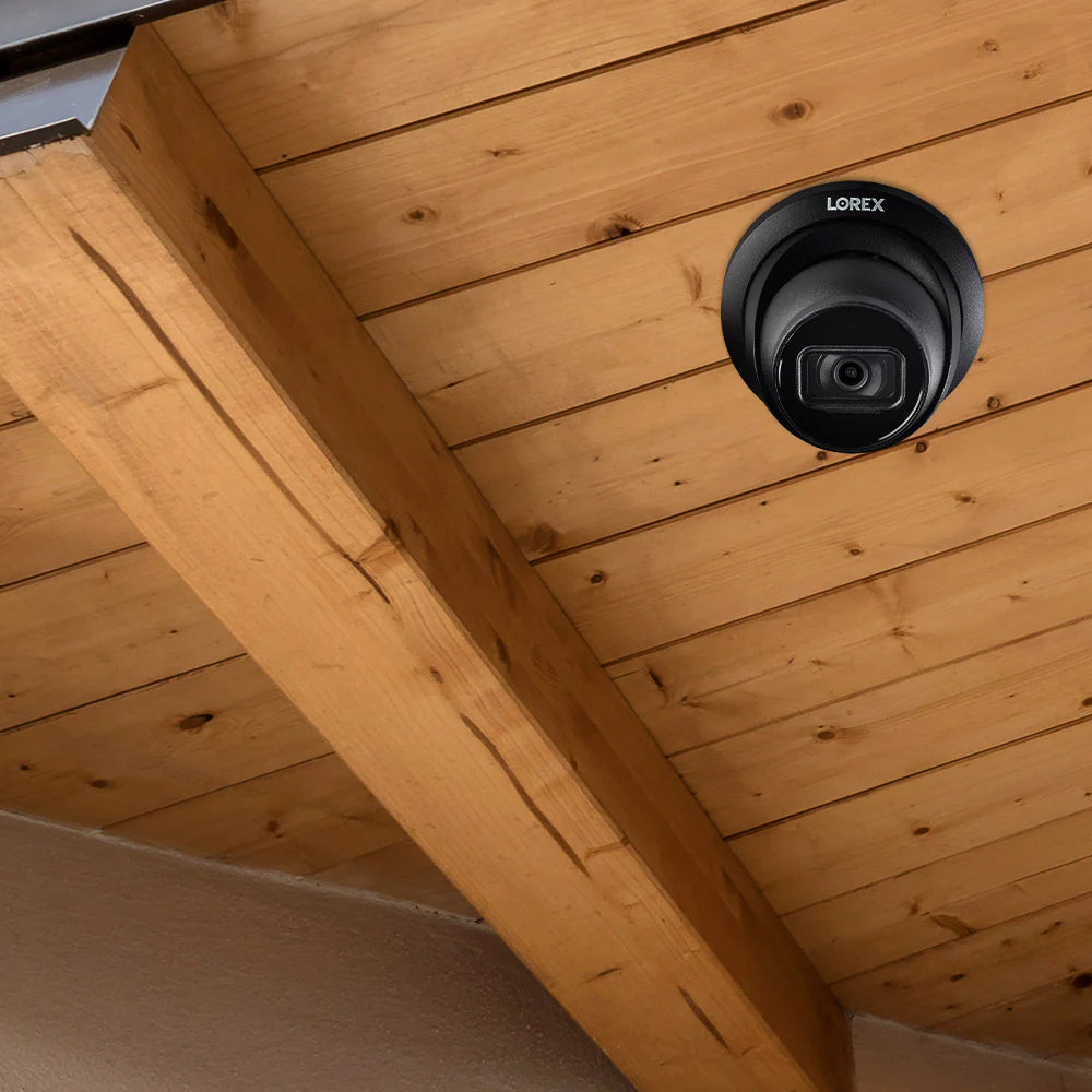 Lorex A14 - 4K (8MP) IP Wired Turret Security Camera, Listen-In Audio, Smart Motion Detection