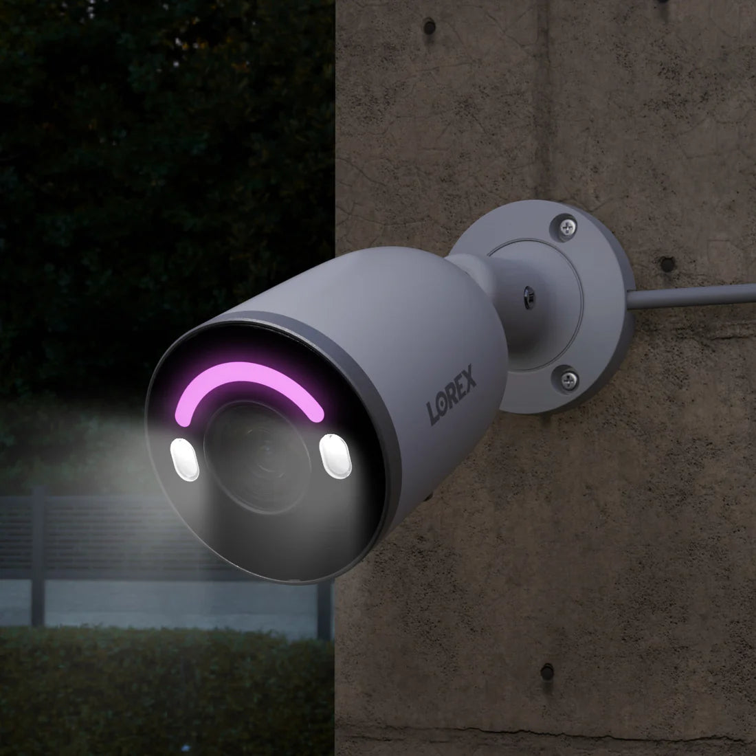 Lorex H12 - Lorex H12 4K IP Wired Bullet Security Camera with Smart Security Lighting and Smart Motion Detection