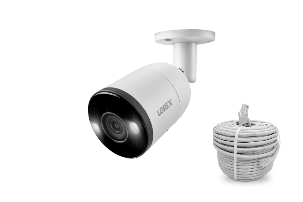 Lorex H13 - 4K IP Wired Bullet Security Camera with Smart Deterrence and Smart Motion Detection