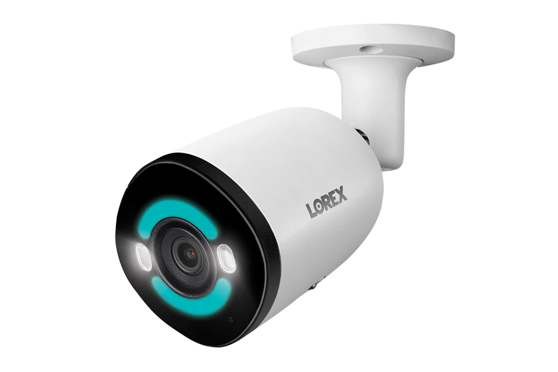 Lorex H30 - 4K+ 12MP IP Wired Bullet Security Camera with Smart Security Lighting and Smart Motion Detection