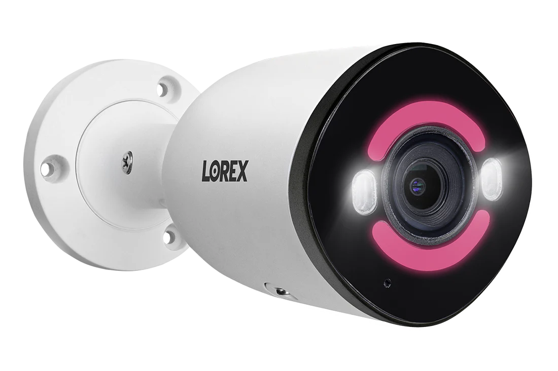 Lorex H30 - 4K+ 12MP IP Wired Bullet Security Camera with Smart Security Lighting and Smart Motion Detection