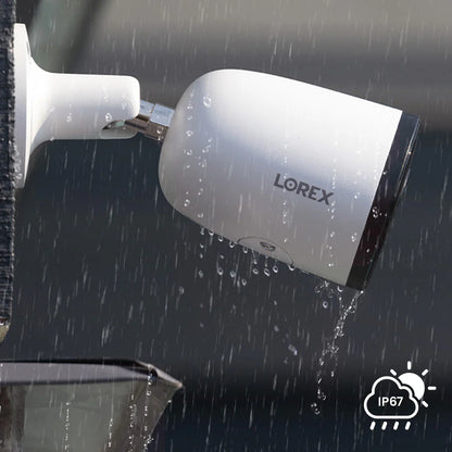 Lorex H30 - 4K+ 12MP IP Wired Bullet Security Camera with Smart Security Lighting and Smart Motion Detection