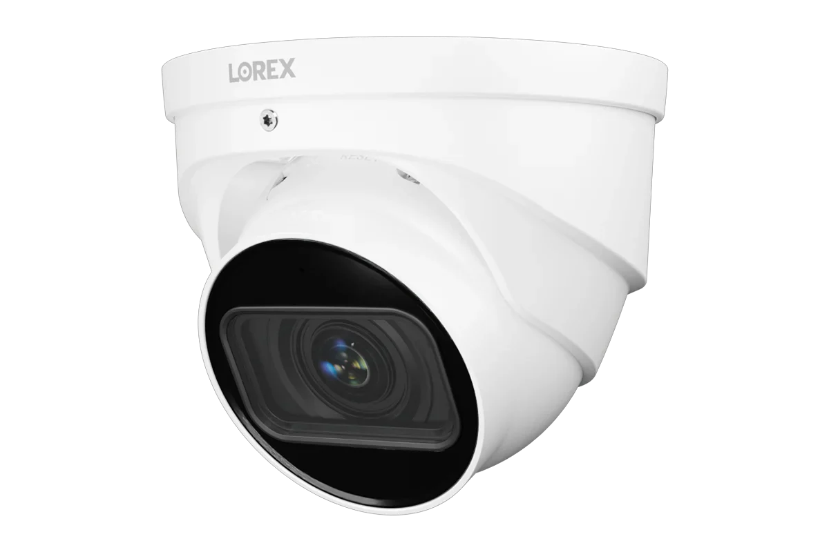 Lorex N4 Lite - 4K (8MP) IP ePOE Wired Turret Security Camera, Motorized Varifocal Lens, Real-Time 30 FPS Recording, 4X Optical Zoom, Advanced Analytics