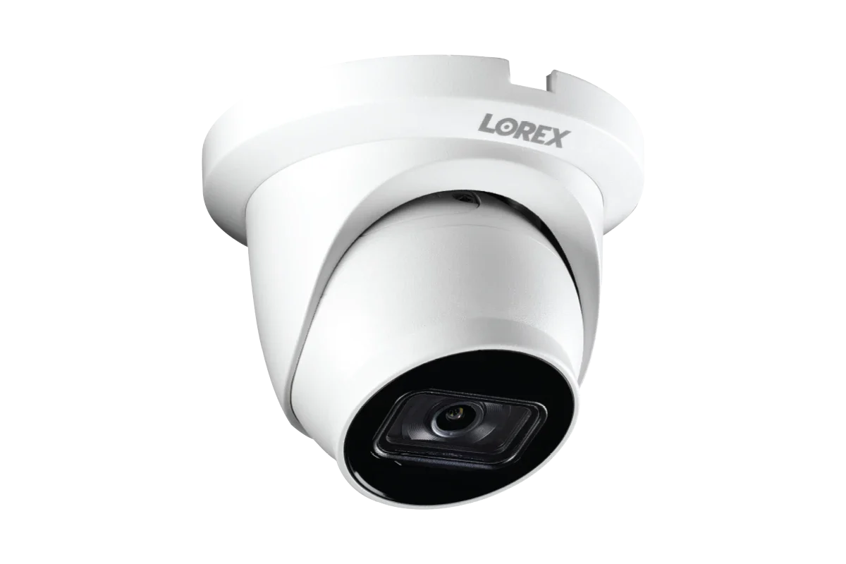 Lorex A14 - 4K (8MP) IP Wired Turret Security Camera, Listen-In Audio, Smart Motion Detection