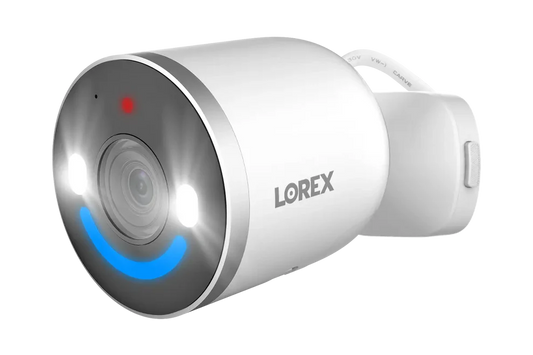 Lorex 4K WIRELESS Spotlight Wi-Fi 6 Security Camera – AC-Powered Wi-Fi (32 GB, Cloud-Enabled)