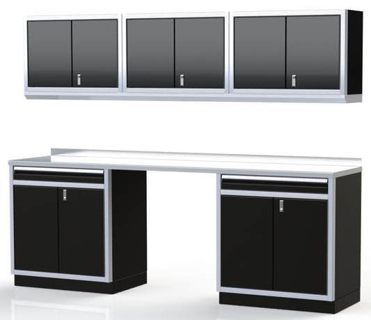 Moduline ProII™ Series Aluminum Pre-Configured Combination Cabinet Set PGC009-03A