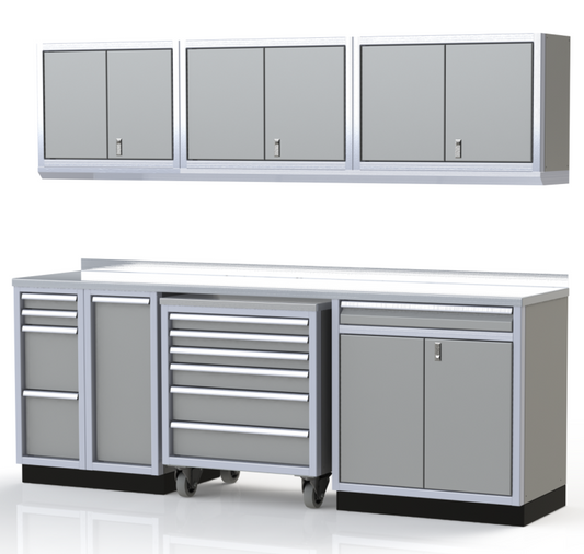 Moduline ProII™ Series Aluminum Pre-Configured Combination Cabinet Set PGC009-05A