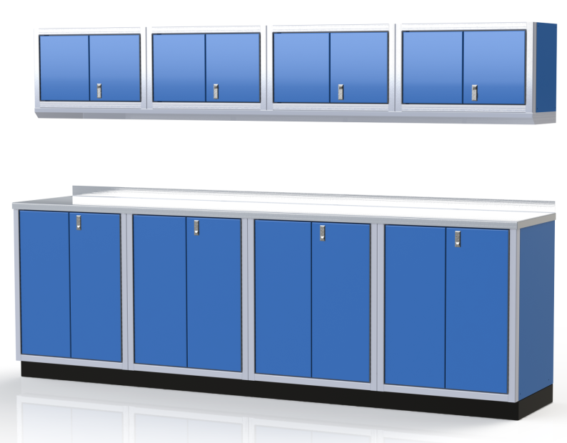 Moduline ProII™ Series Aluminum Pre-Configured Combination Cabinet Set PGC010-01A