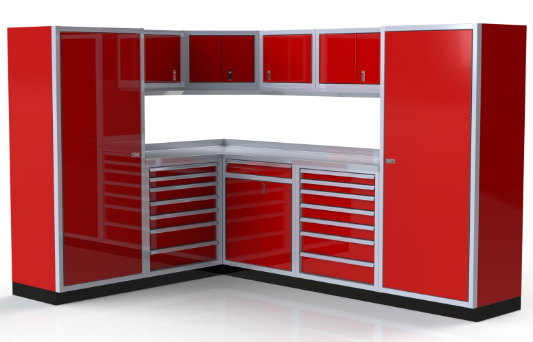 Moduline ProII™ Series Aluminum Pre-Configured Combination Cabinet Set PGC010-01AC