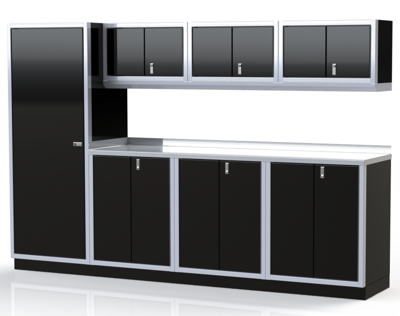 Moduline ProII™ Series Aluminum Pre-Configured Combination Cabinet Set PGC010-02A