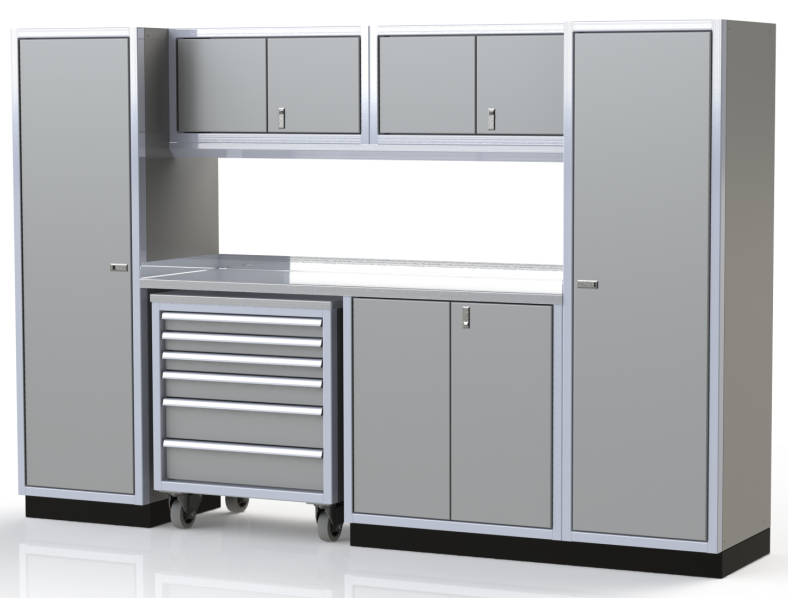 Moduline ProII™ Series Aluminum Pre-Configured Combination Cabinet Set PGC010-03A