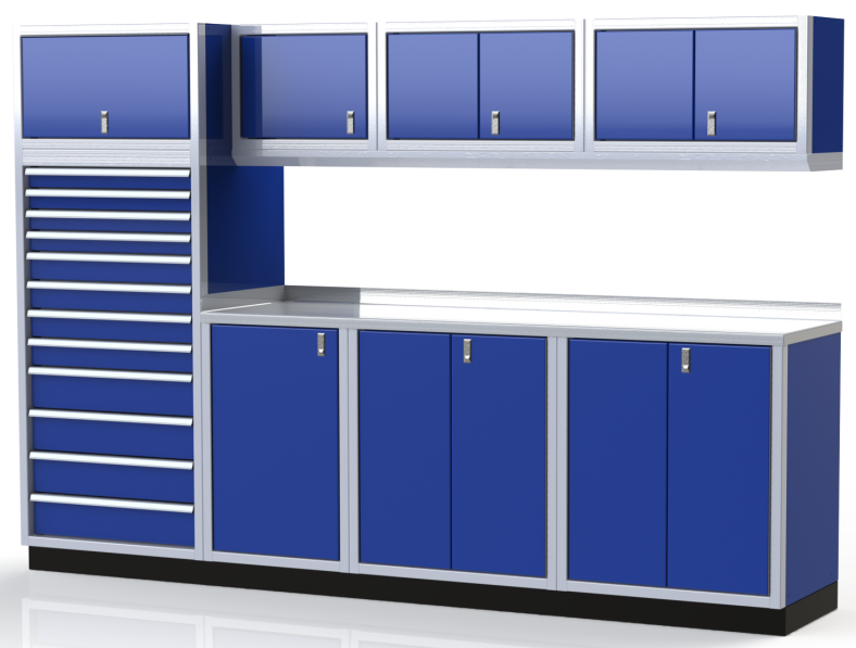 Moduline ProII™ Series Aluminum Pre-Configured Combination Cabinet Set PGC010-04A